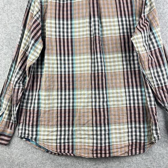 Tommy Bahama Shirt Mens XL Cotton Madras Plaid Button Up Preppy Long Sleeve - Picture 8 of 16